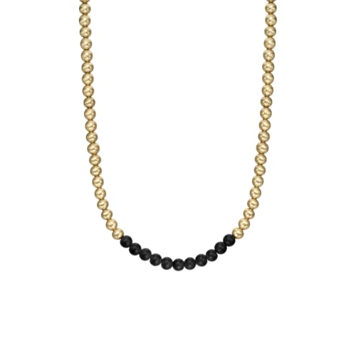 Detalle de Armani Exchange Collar acero inoxidable negro dorado