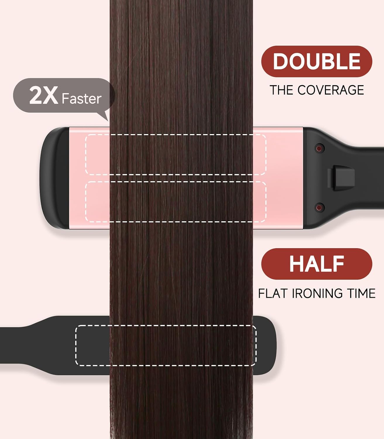 Detalle de DYHOO Hair Straightener with 11 Heat Settings