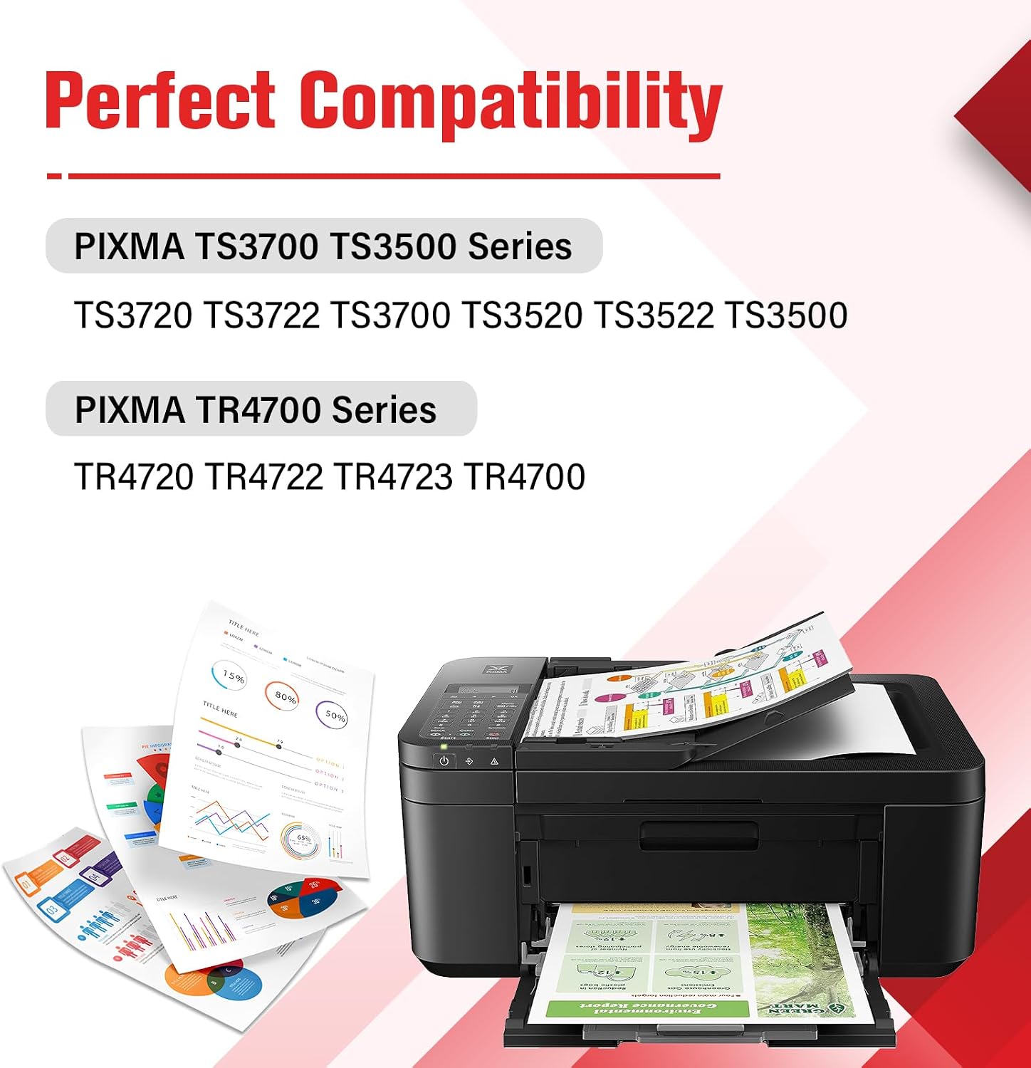 Thumbnail 1 de Cool Toner PG-275XL/CL-276XL Ink Cartridge Combo Pack for Canon PIXMA
