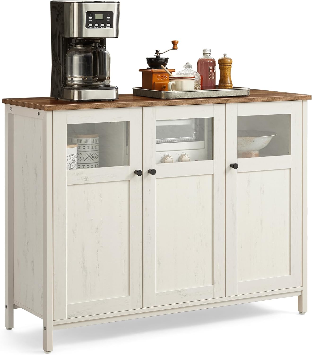Detalle de VASAGLE LSC099WJ02 Buffet 3 portes 🍽