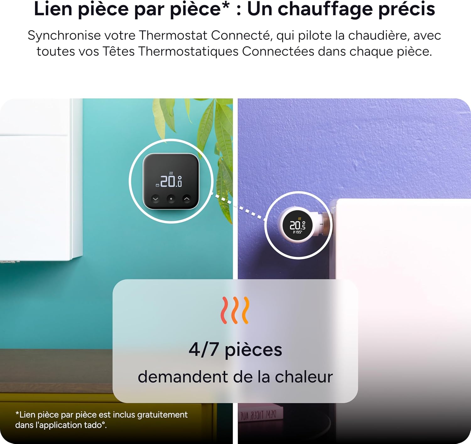 Thumbnail 2 de tado° Smart Thermostat X — Thermostat câblé intelligent pour une gestion centrale et par pièce