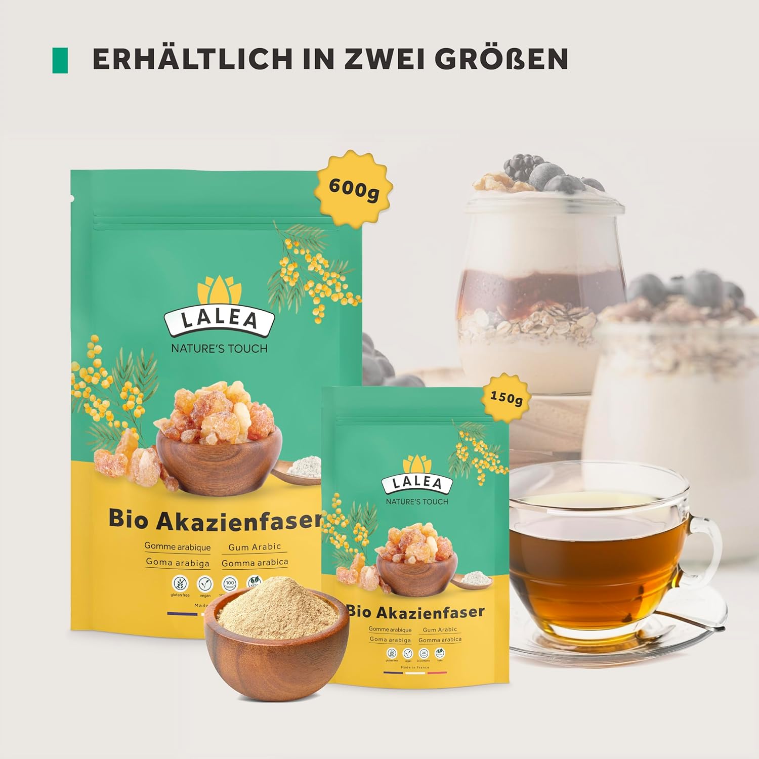 Thumbnail 6 de Akazienfaser Pulver Bio – 150 g, 90% Ballaststoffe, vegan, glutenfrei