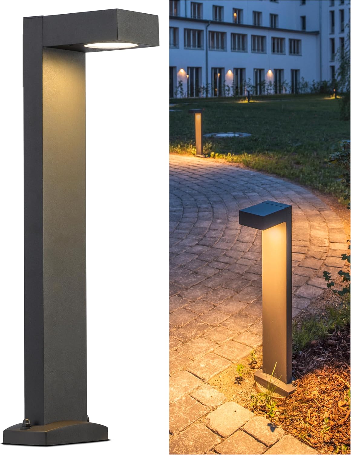 Thumbnail 2 de SLV Borne extérieure QUADRASYL 75/Éclairage d'extérieur – IP44, 11W, gris