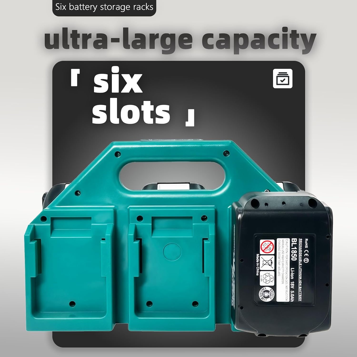Thumbnail 4 de Battery holder for Makita LXT batteries, 6-slot