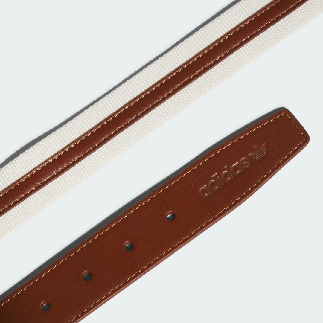 Detalle de Cinturón Originals Golf Leather de Adidas – Blanco
