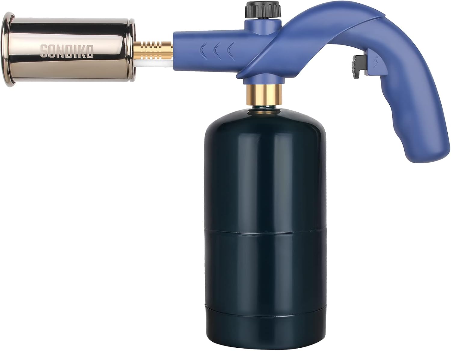 Detalle de Sondiko MT905 Propane Torch Weed Burner, Adjustable Flame, Blue