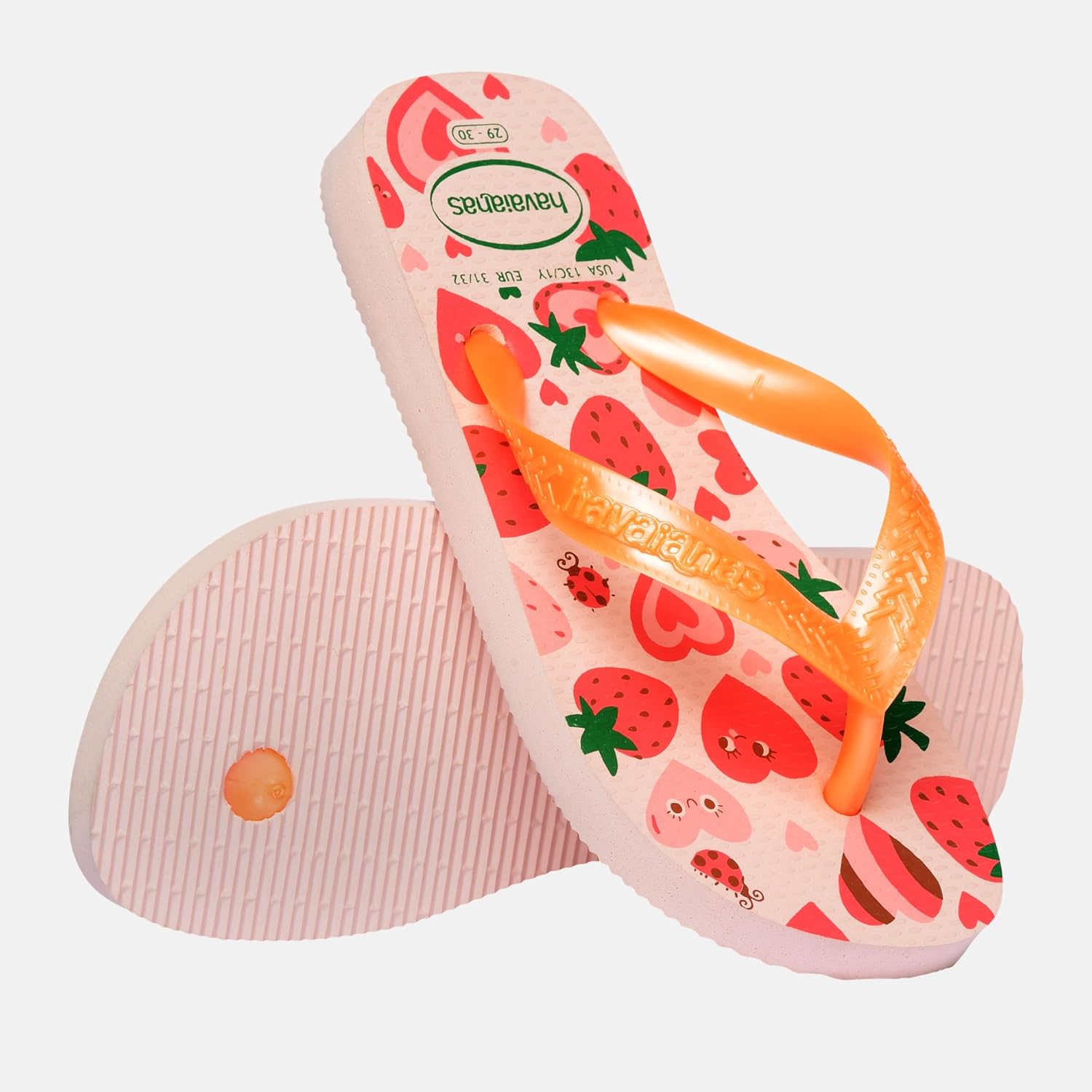 Detalle de Havaianas Kids Flores: infradito per bambine con motivo floreale