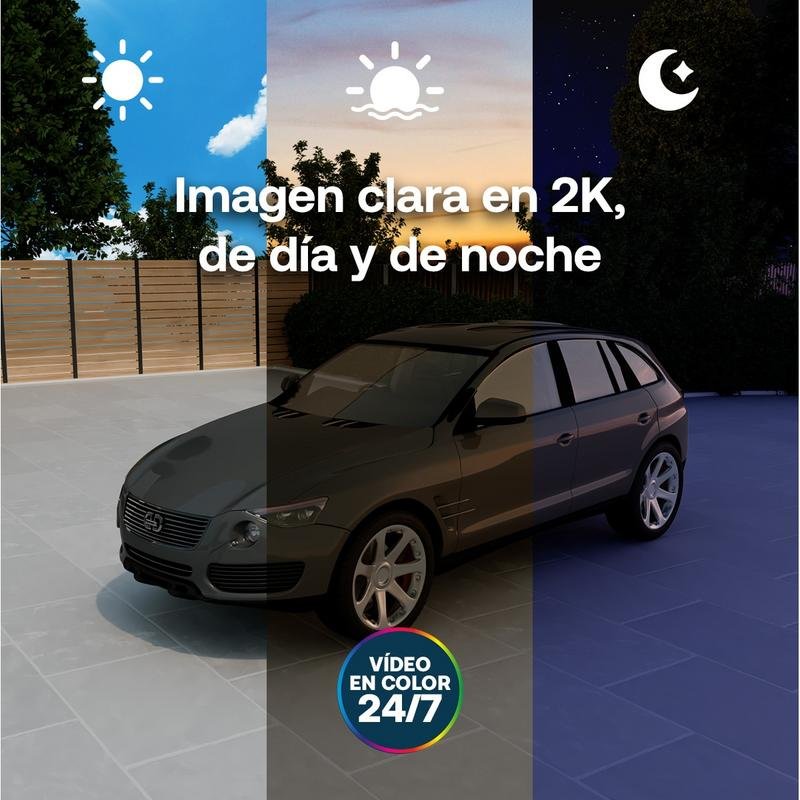 Detalle de Arlo Essential 3 2K: Cámara IP interior/exterior con visión nocturna en color y audio bidireccional