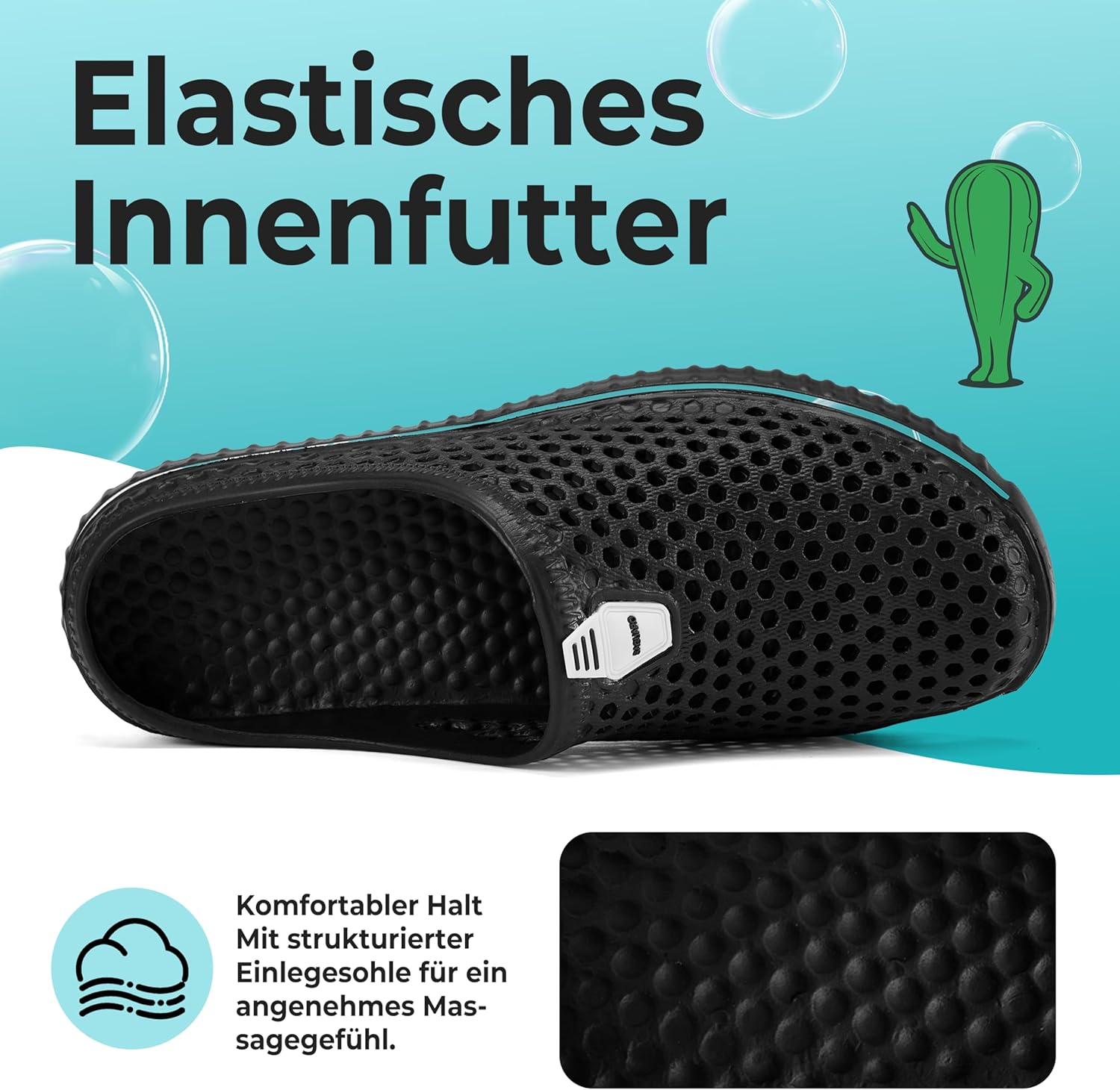 Thumbnail 3 de SAGUARO Clogs Hausschuhe – atmungsaktiv, EVA, rutschfeste Sohle, Gr. 36–45