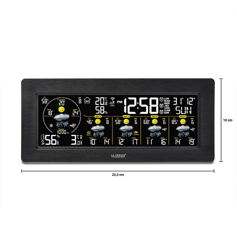 Detalle 2 de La Crosse Technology SW404-BLA J+4-weerstation met wifi en LCD