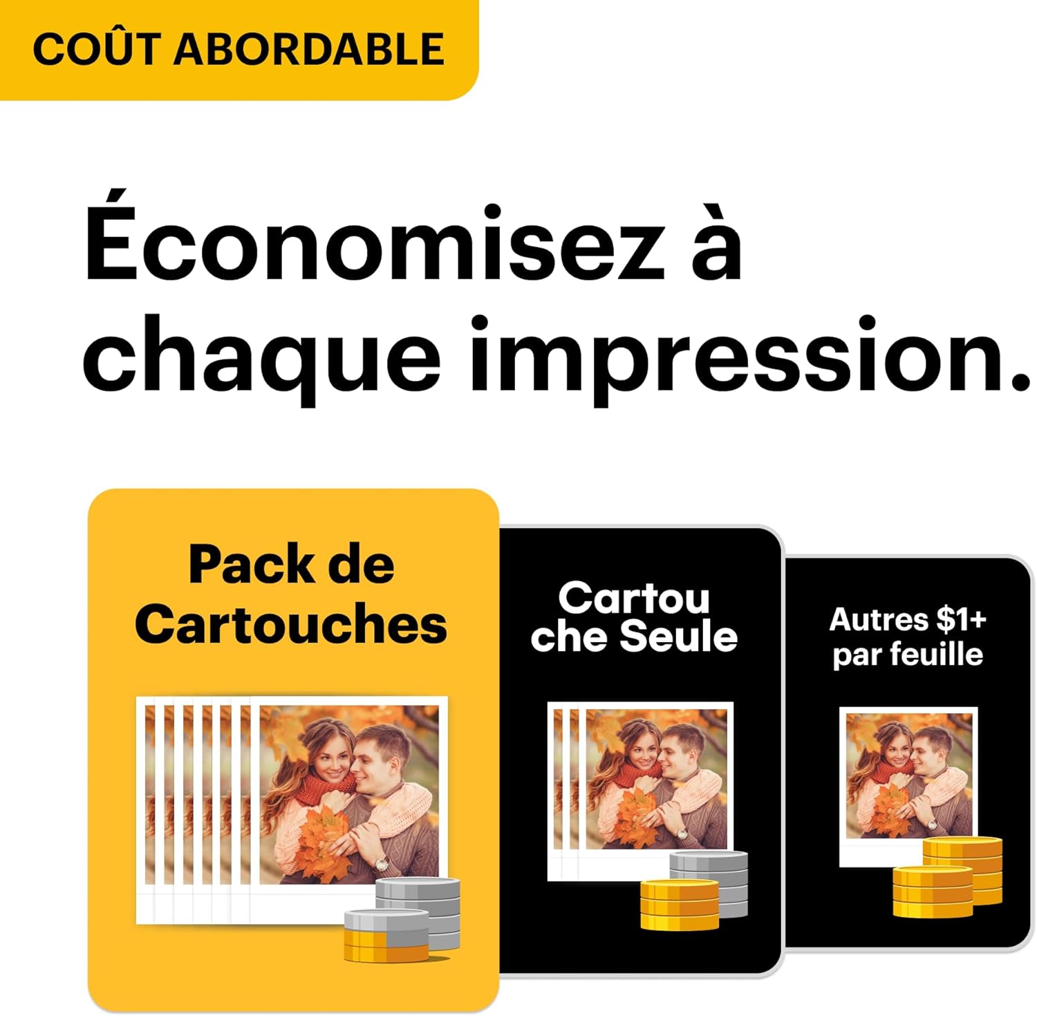 Thumbnail 1 de Kodak Mini 3 Retro 4PASS – Imprimante photo portable 7,6 x 7,6 cm (paquet avec 38 feuilles) – Blanc