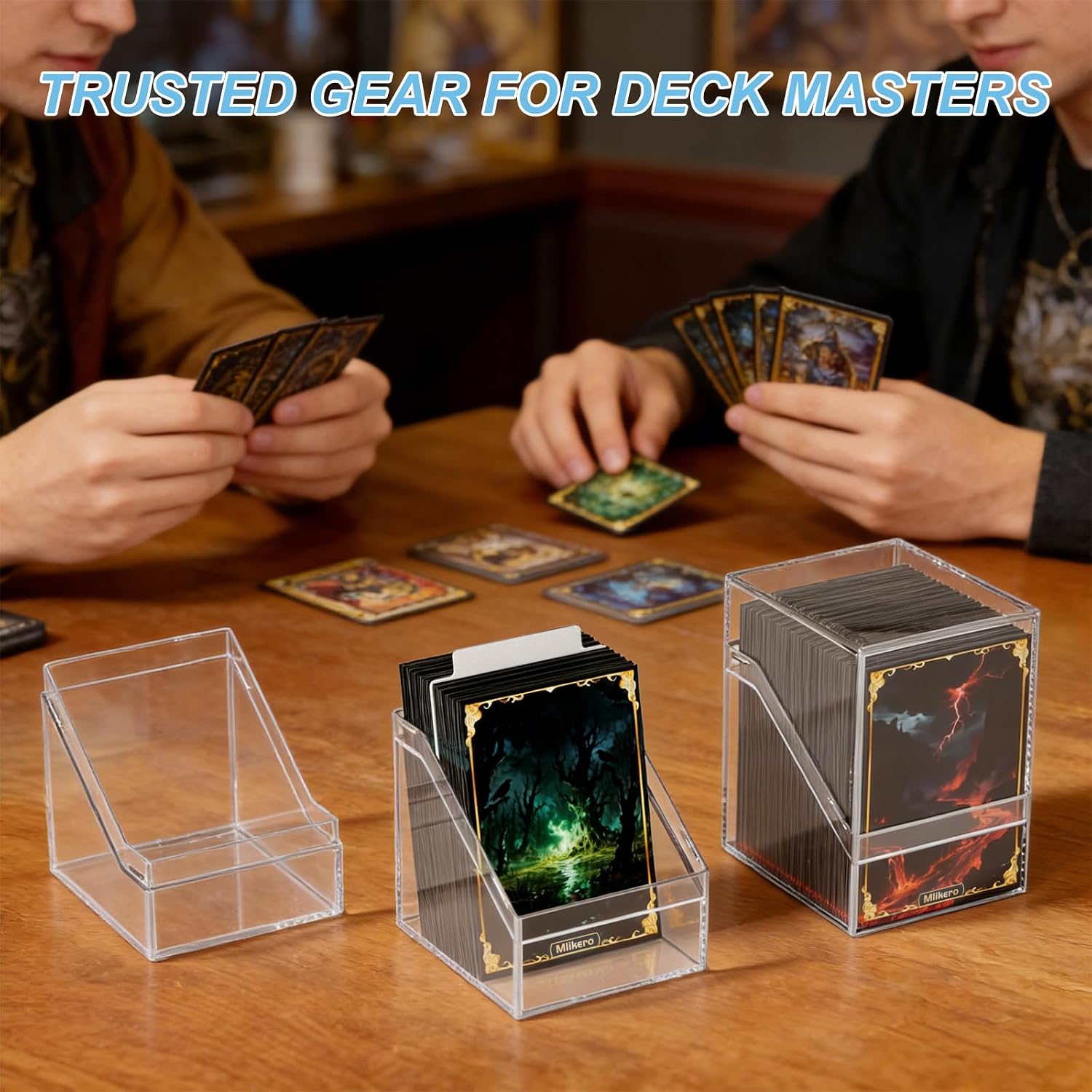 Thumbnail 5 de Mlikero Card Deck Cases 100+ Card Storage Box