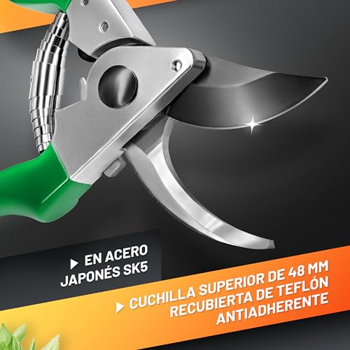 Thumbnail 1 de GRÜNTEK tijeras de podar de mano Falcon 215 mm: corte preciso y ajuste fino