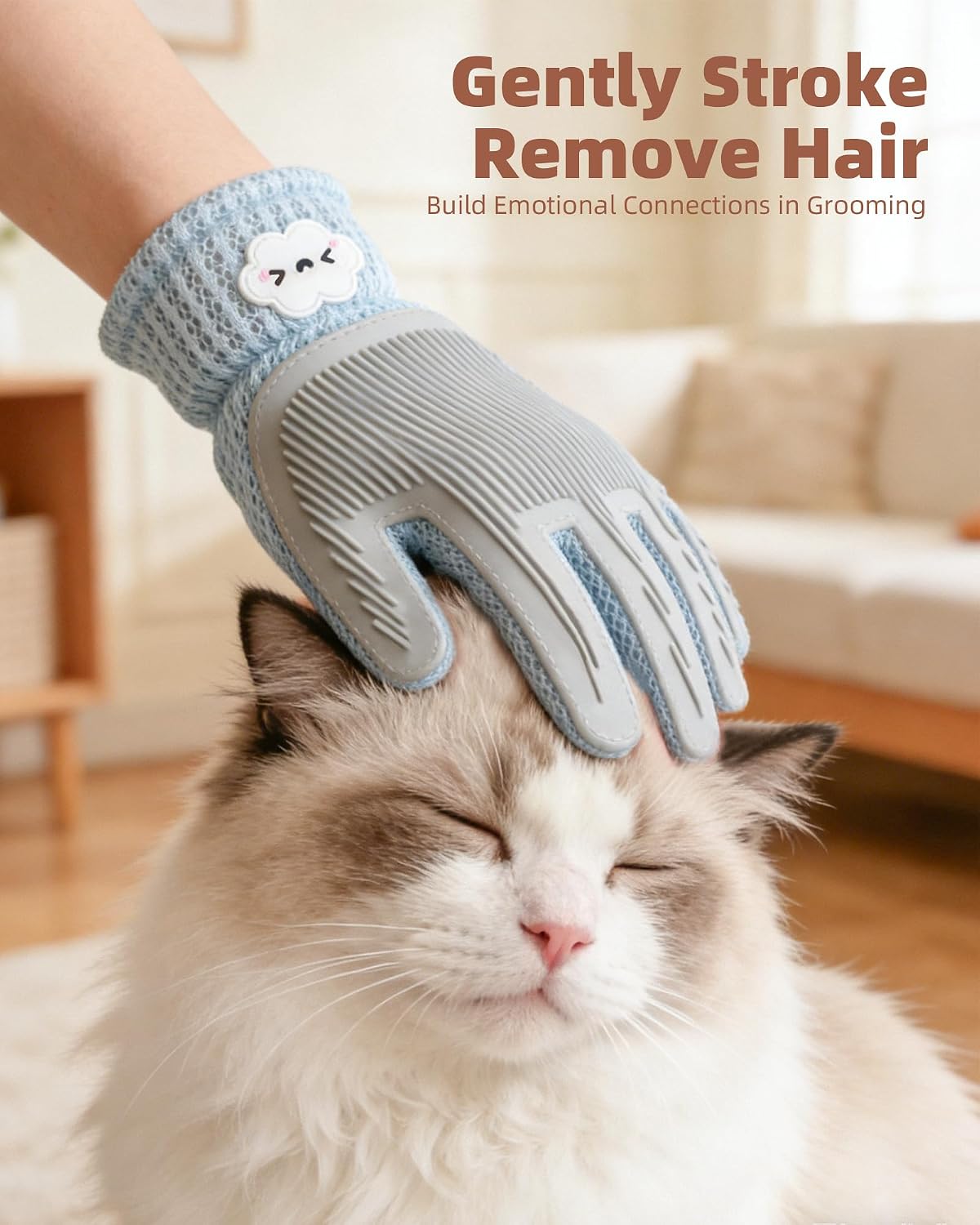 Detalle 2 de ETIALURE 2 in 1 Dog Grooming Glove 1PCS