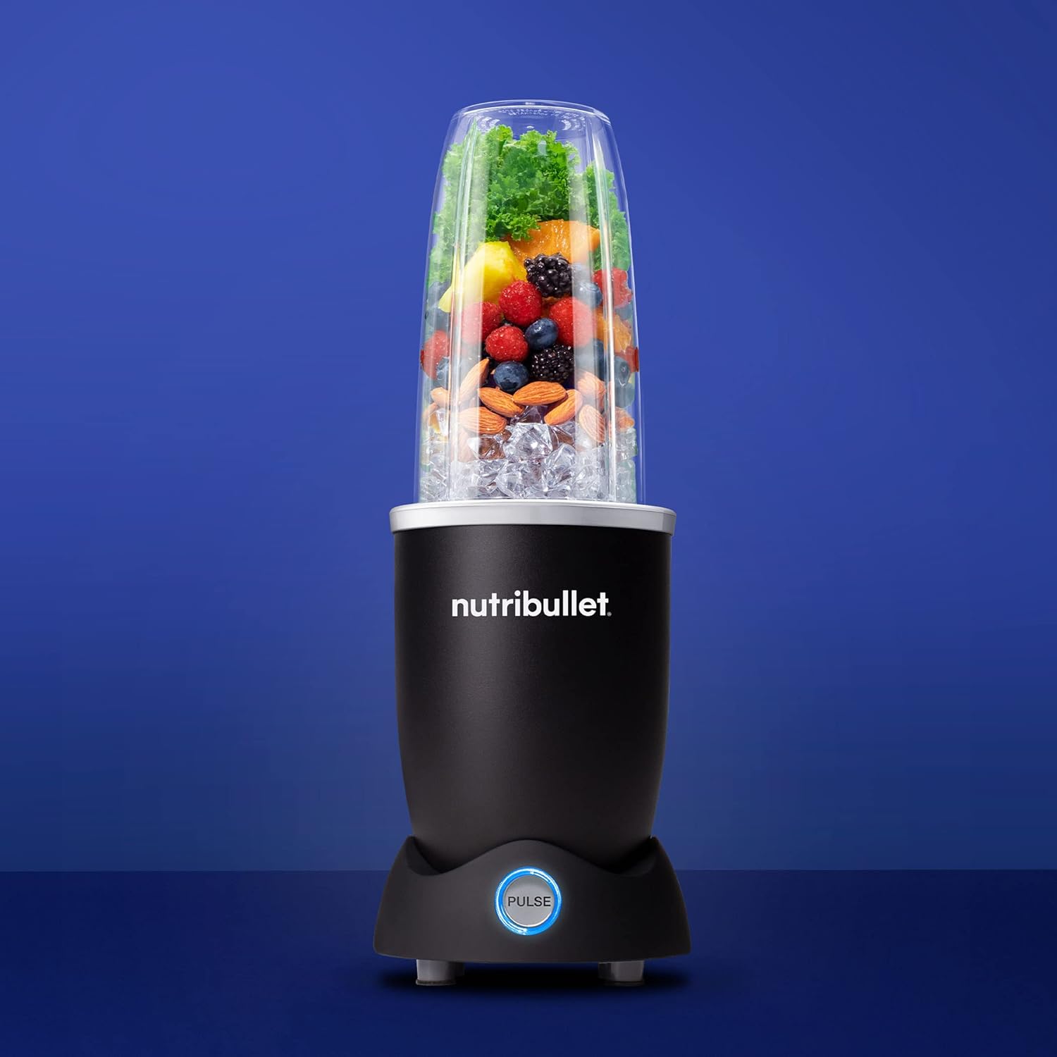 Detalle de NutriBullet Pro+ 1200 Watt Personal Blender with Pulse Function (Matte Black)