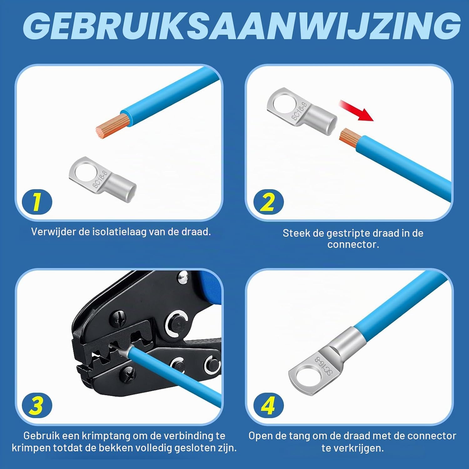 Thumbnail 5 de Hanibos E7019 SC25-6 buiskabelschoenen 25 mm² met M6-ring