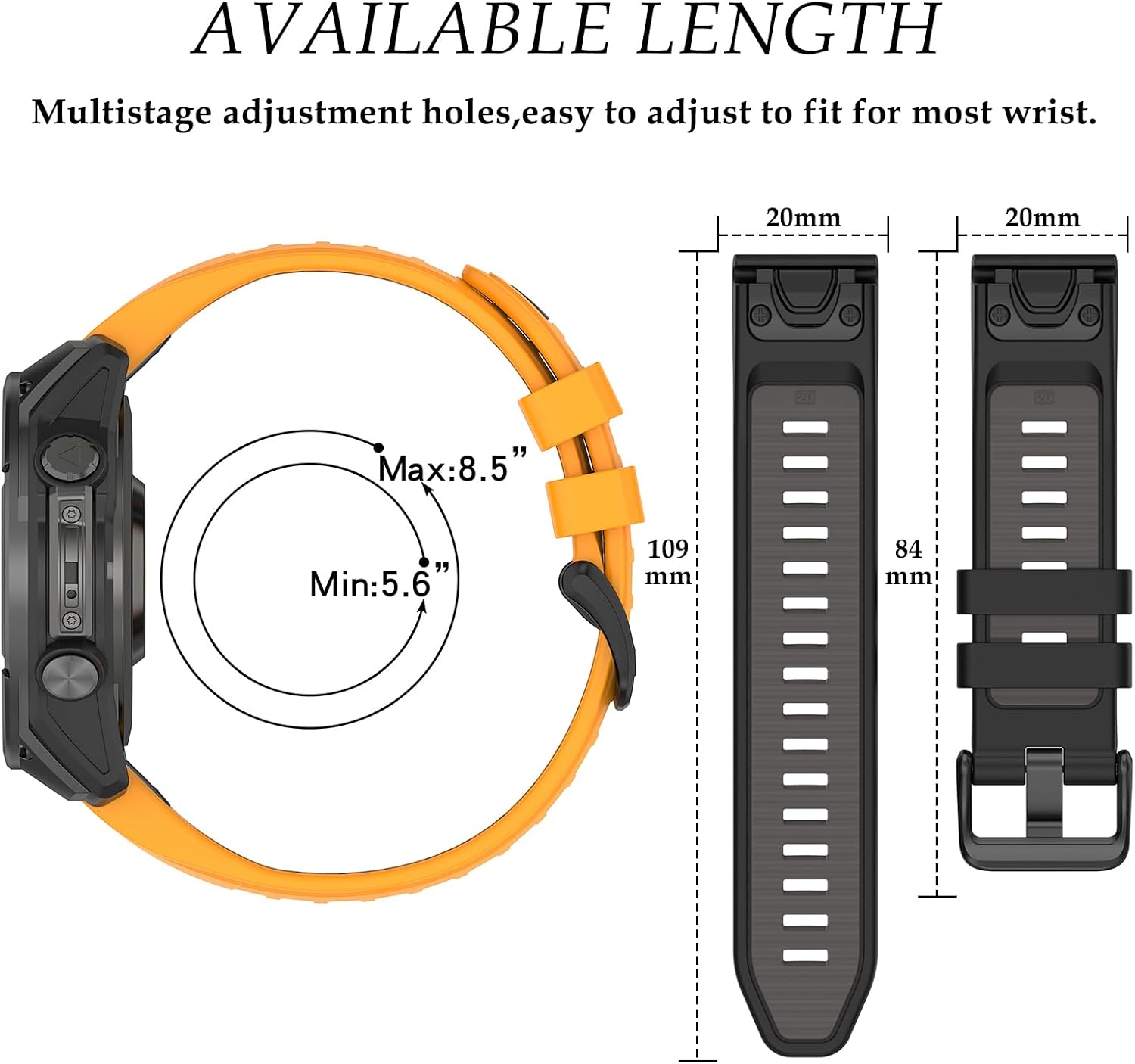Detalle 1 de TopPerfekt Strap for Garmin Fenix 8 51mm