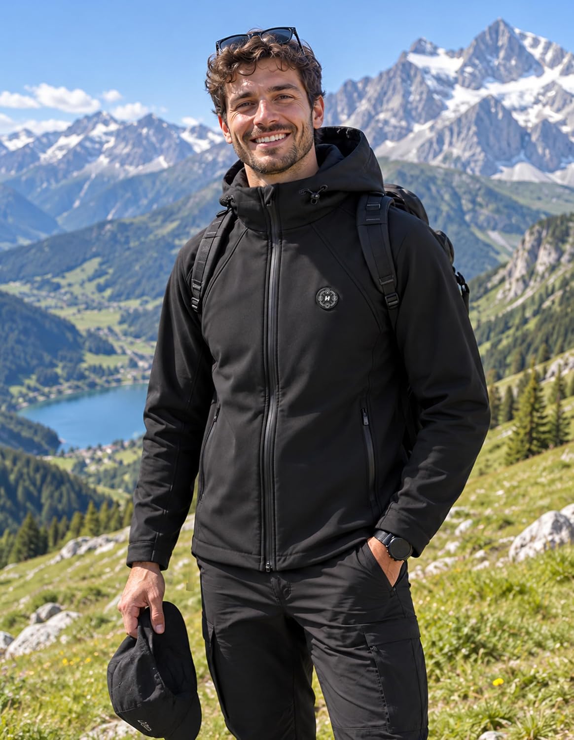 Detalle de HOOHEAT Heated Jacket for Men, 16,000mAh Battery, 15 Heating Zones