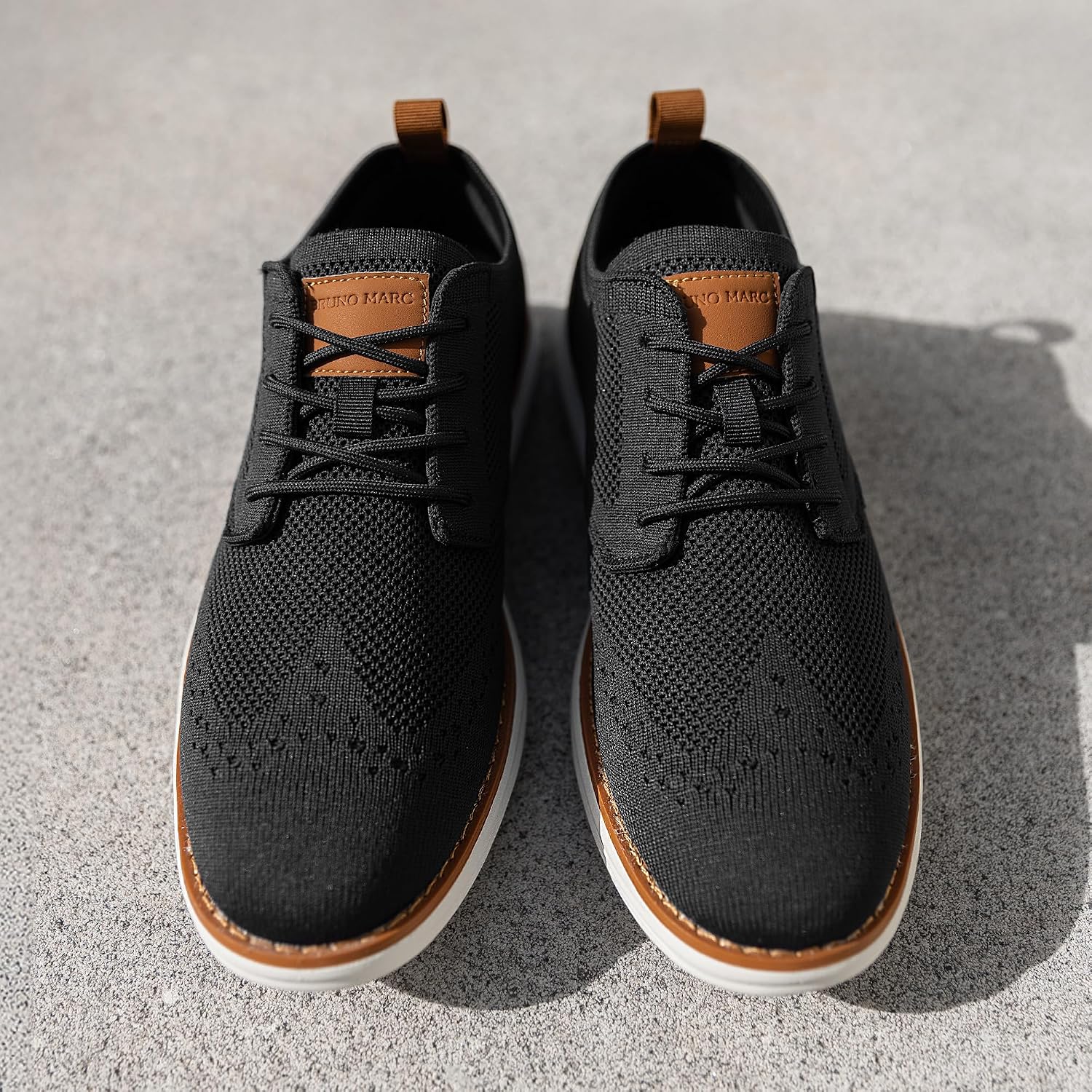 Detalle de Bruno Marc KnitFlex Anzugschuhe für Herren
