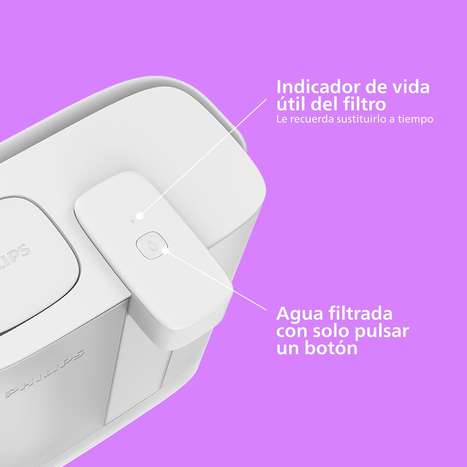 Detalle 1 de Philips Water Filtro repuesto Instant pack de 3 💧