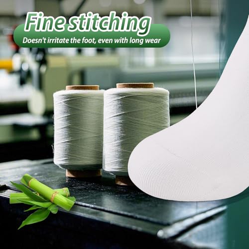 Thumbnail 8 de SockWaddles Bamboo Trainer Socks – 10 Pairs, White, 3-5