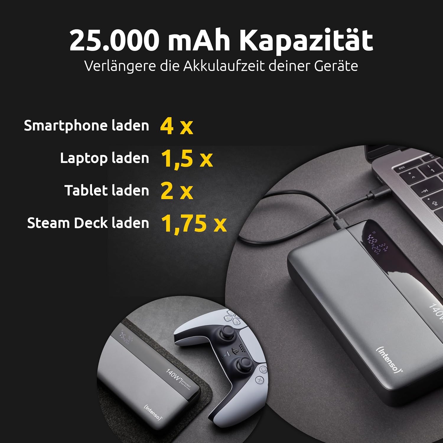 Thumbnail 4 de Intenso HE25000 Powerbank 25000 mAh