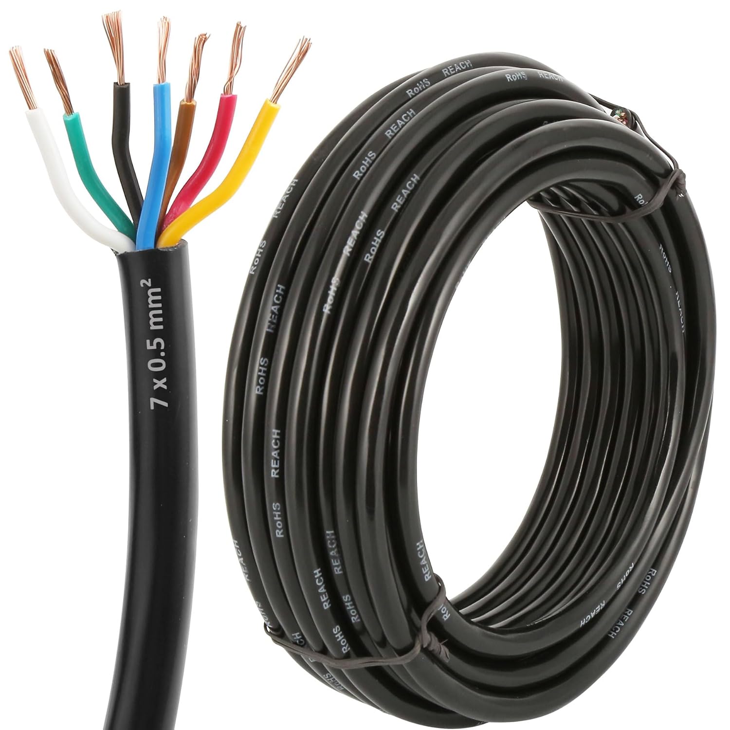 Detalle de ETUKER 20AWG 7×0,5mm² 10M Fahrzeugkabel