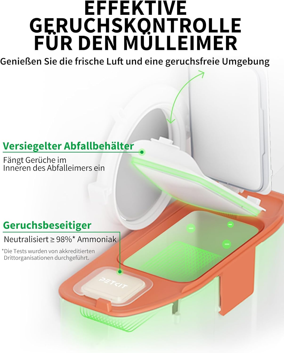 Detalle 2 de PETKIT Pura Max 2 selbstreinigende Katzentoilette 76L 🐱