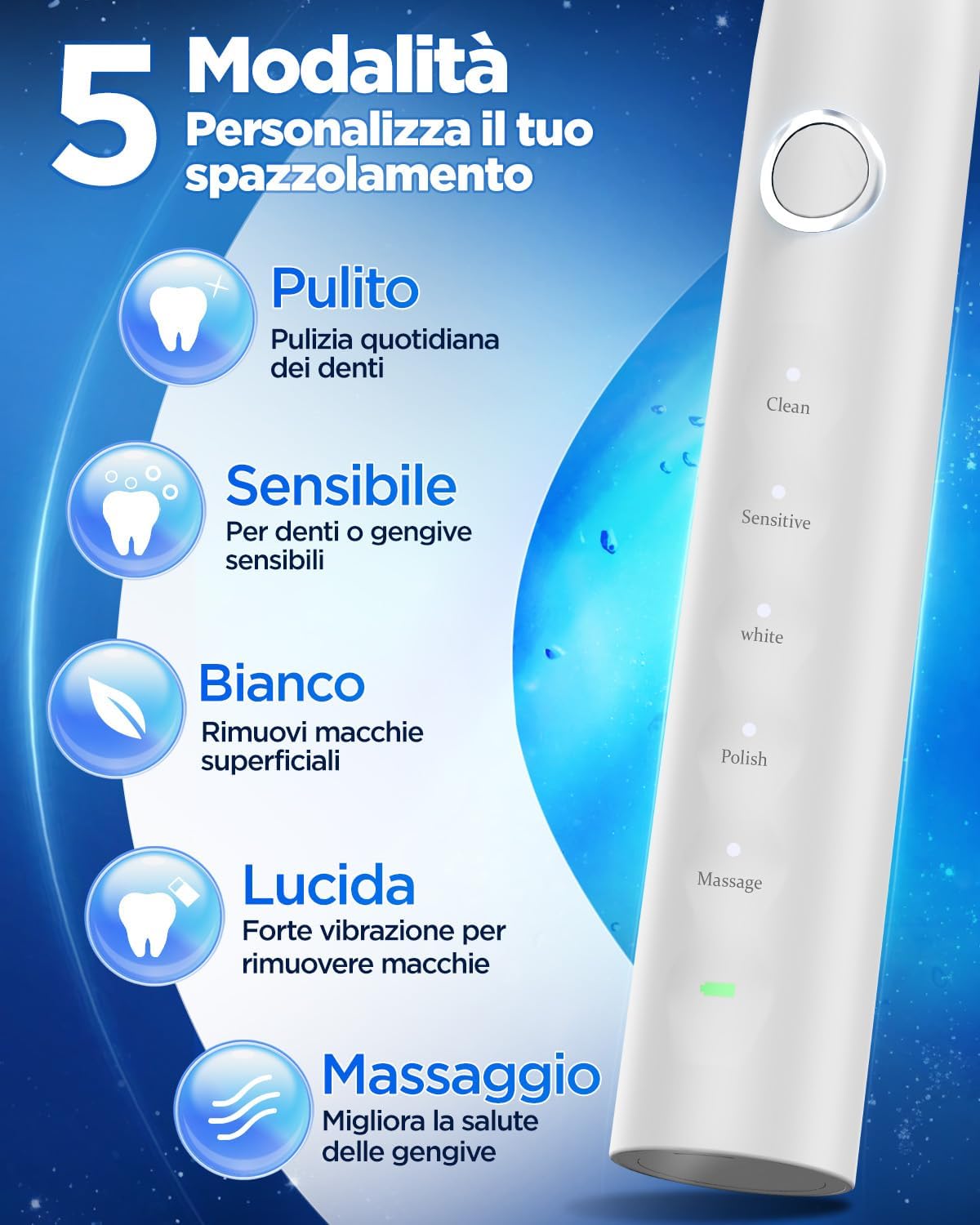 Thumbnail 3 de Spazzolino sonico 40.000 vibrazioni 🪥