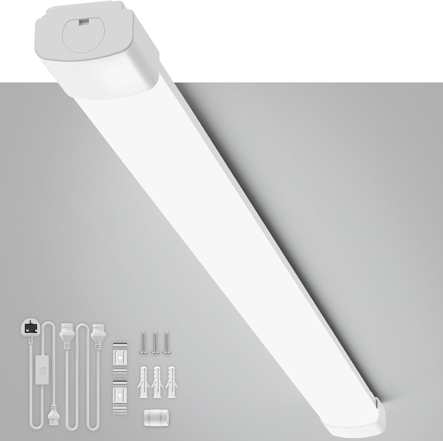 Imagen de Plug in LED Batten Light 4ft 6500K en OfertitasTOP