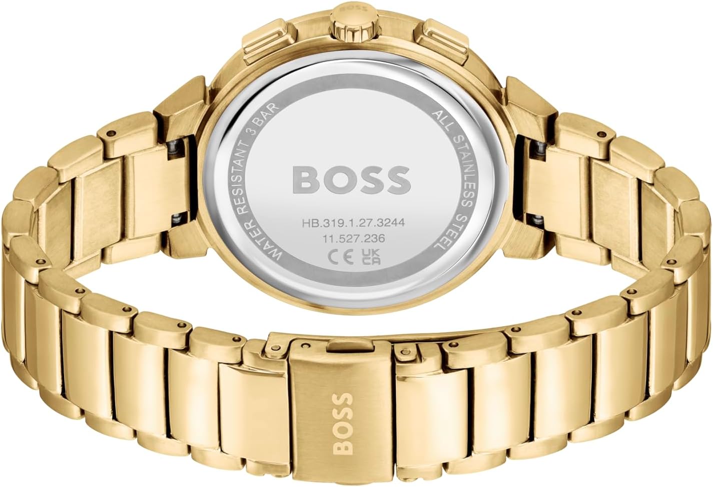 Detalle de BOSS Multi Zifferblatt Quarz Damen Uhr Kollektion ONE 1502679 mit goldfarbenem Edelstahlarmband