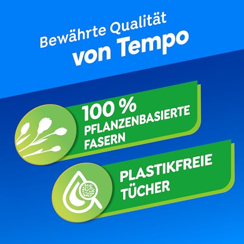 Detalle 2 de Tempo Feuchte Toilettentücher "Sanft & Sensitiv" Megapack – 16 x 42 Tücher, Aloe Vera, pH-hautneutral, dermatologisch getestet