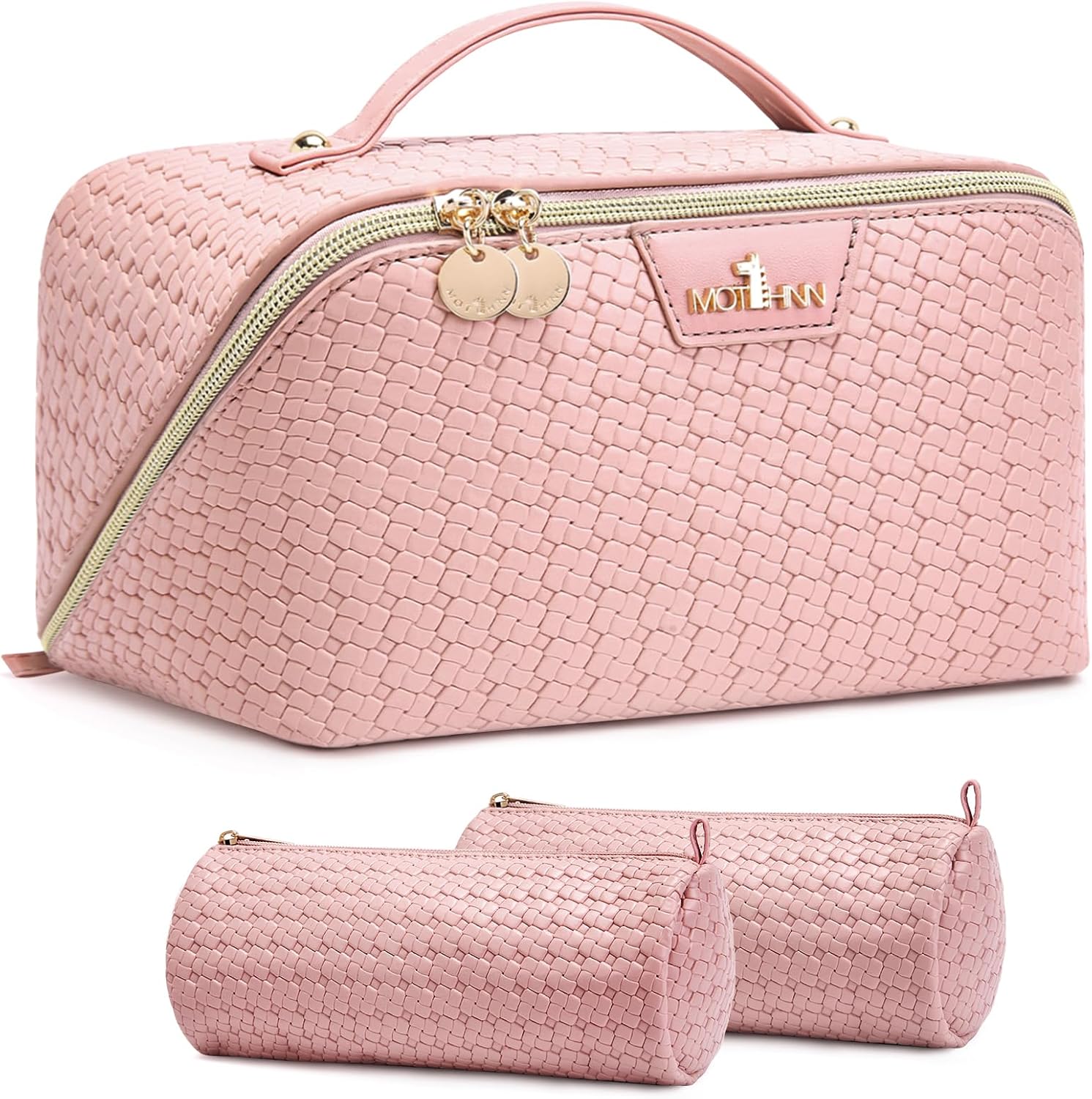 Detalle de MOT HINN Makeup Travel Bag Set, Pink