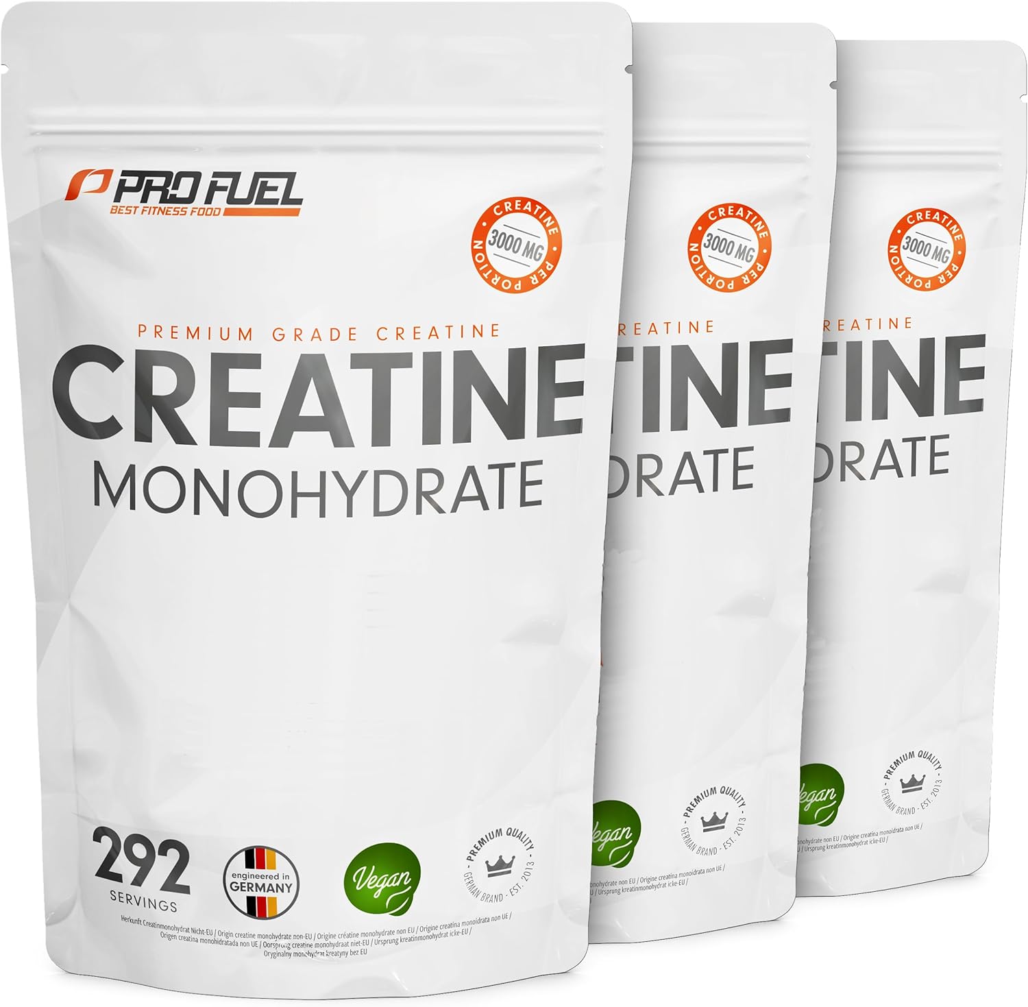 Thumbnail 6 de Creatin Monohydrat Pulver 1kg 3 g pro Portion