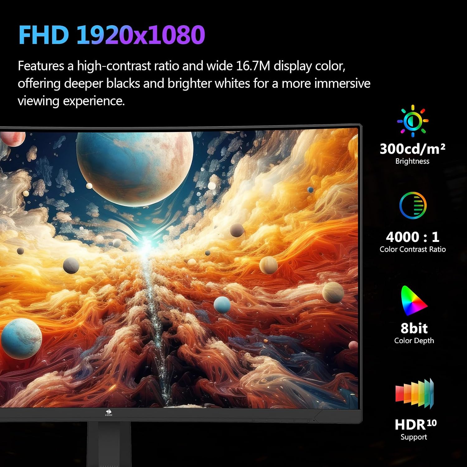 Thumbnail 6 de Z-Edge 27" Curved Gaming Monitor 300Hz