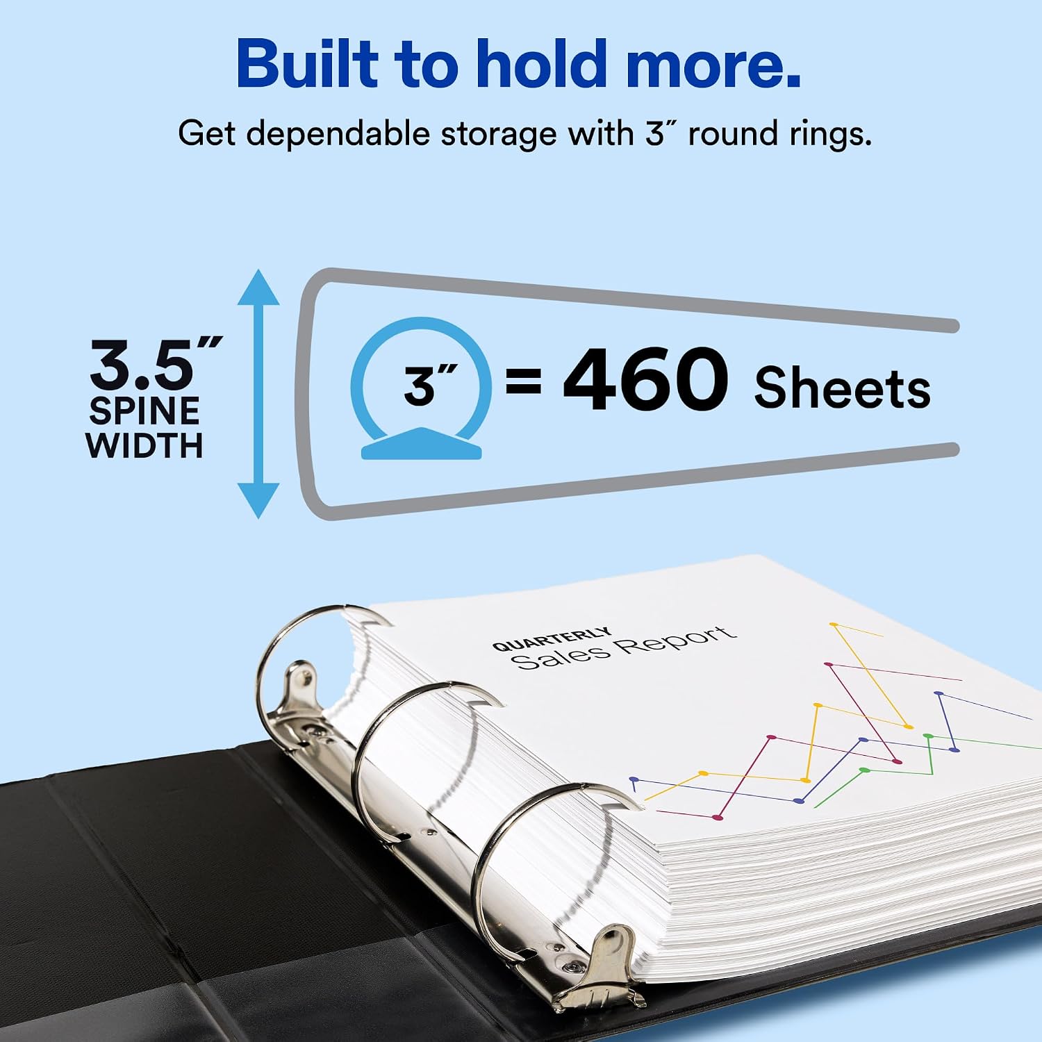 Detalle 2 de Avery 3-Ring Binder, 3-Inch Rings