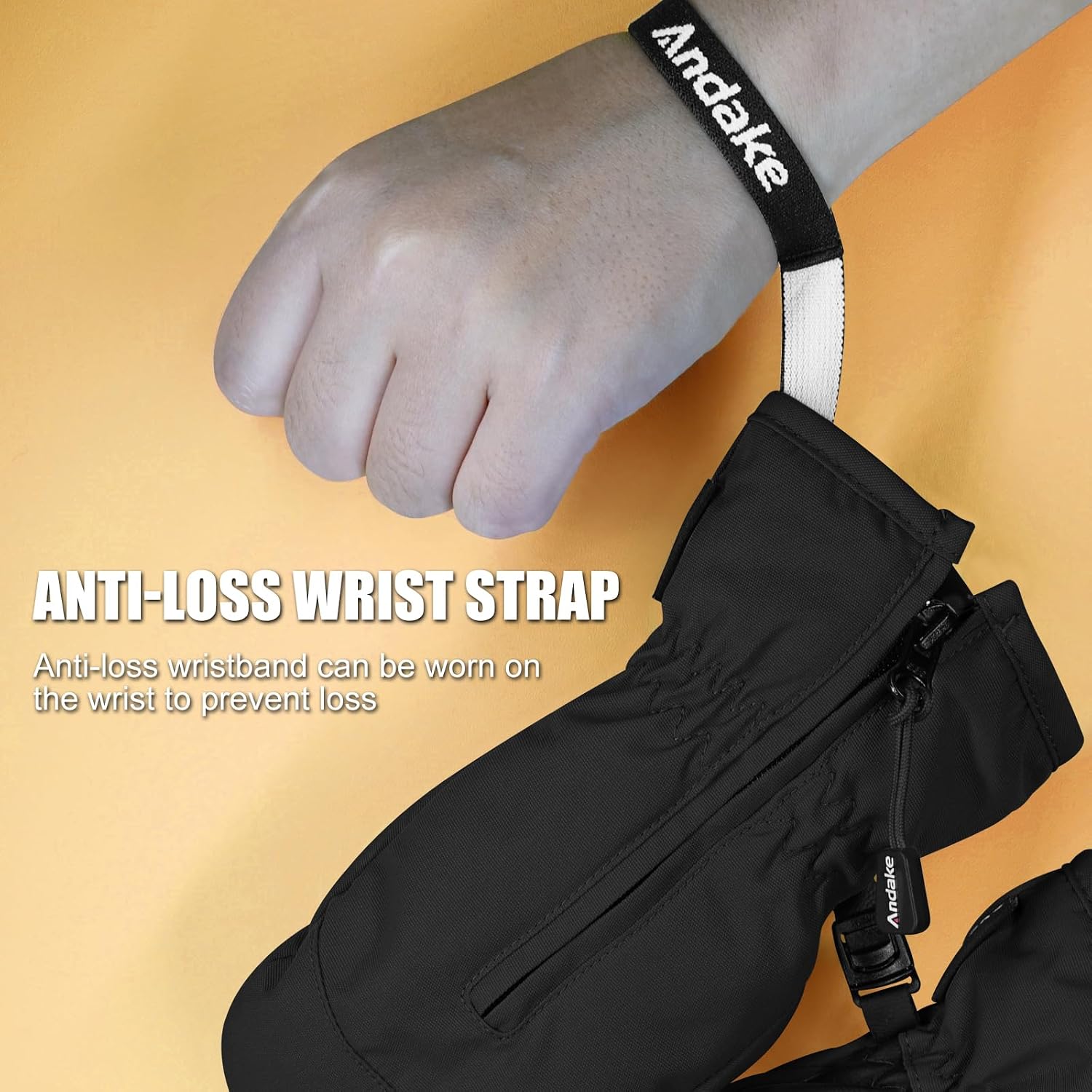 Thumbnail 6 de Andake Kids Mittens for Skiing, Waterproof Insert and 3M Thinsulate