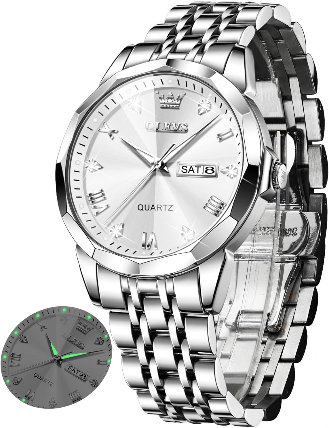 Detalle de OLEVS Business Armbanduhr mit Quarz, 316L