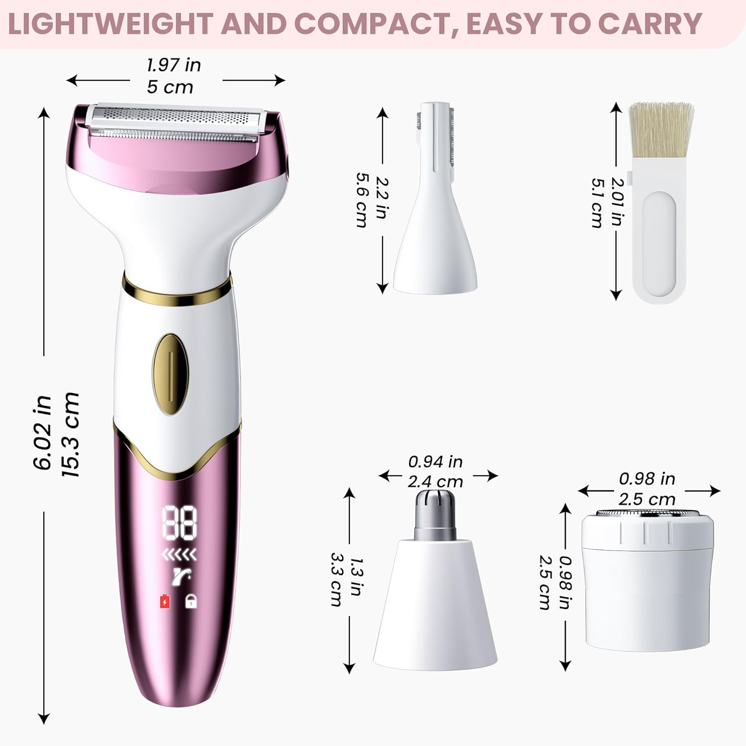 Thumbnail 2 de PKBD 4 in 1 Electric Lady Shaver for Bikini trim 🎀