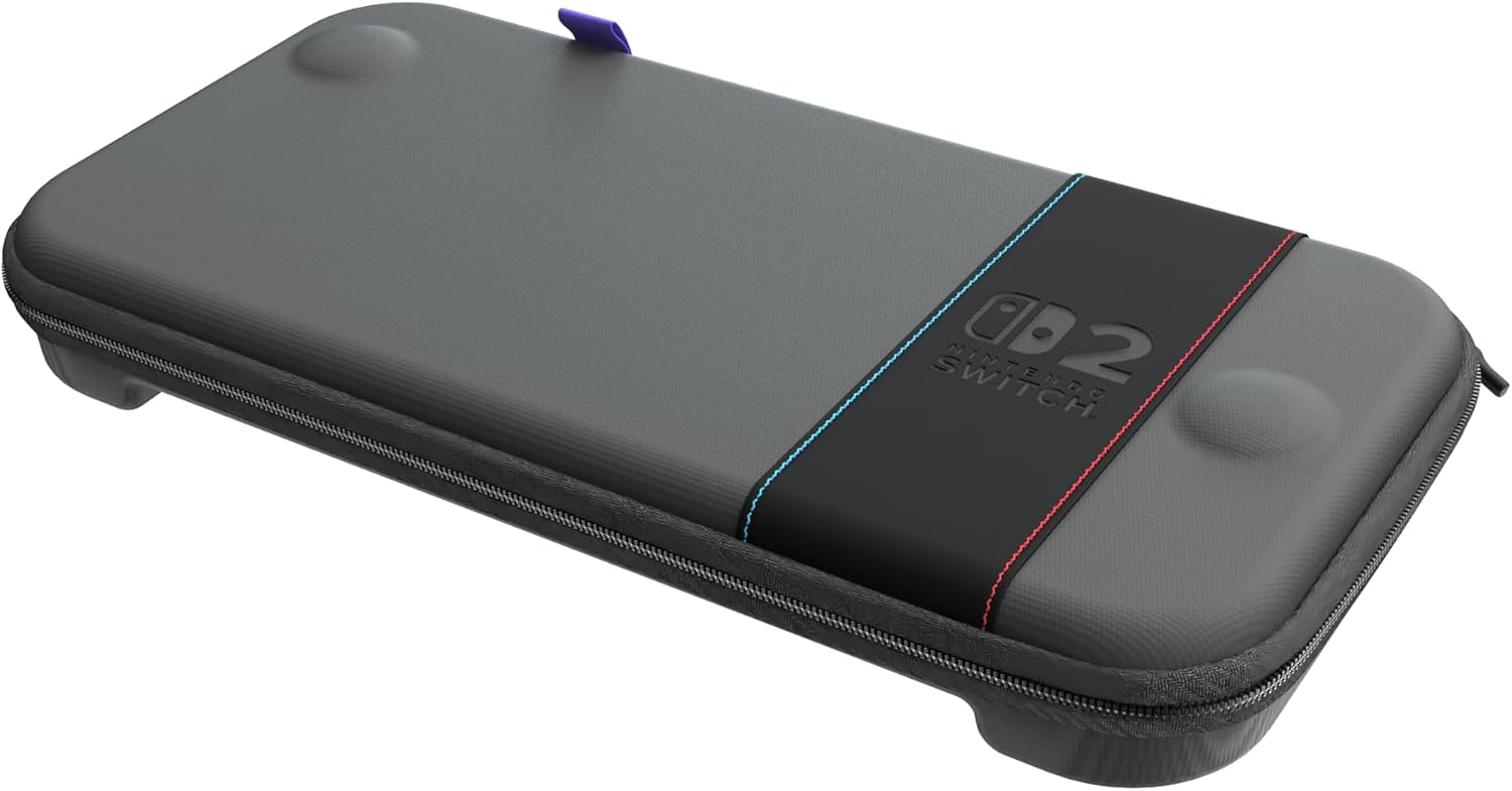 Detalle de Turtle Beach PlayTrek Custodia aderente Charcoal Black per Nintendo Switch 2