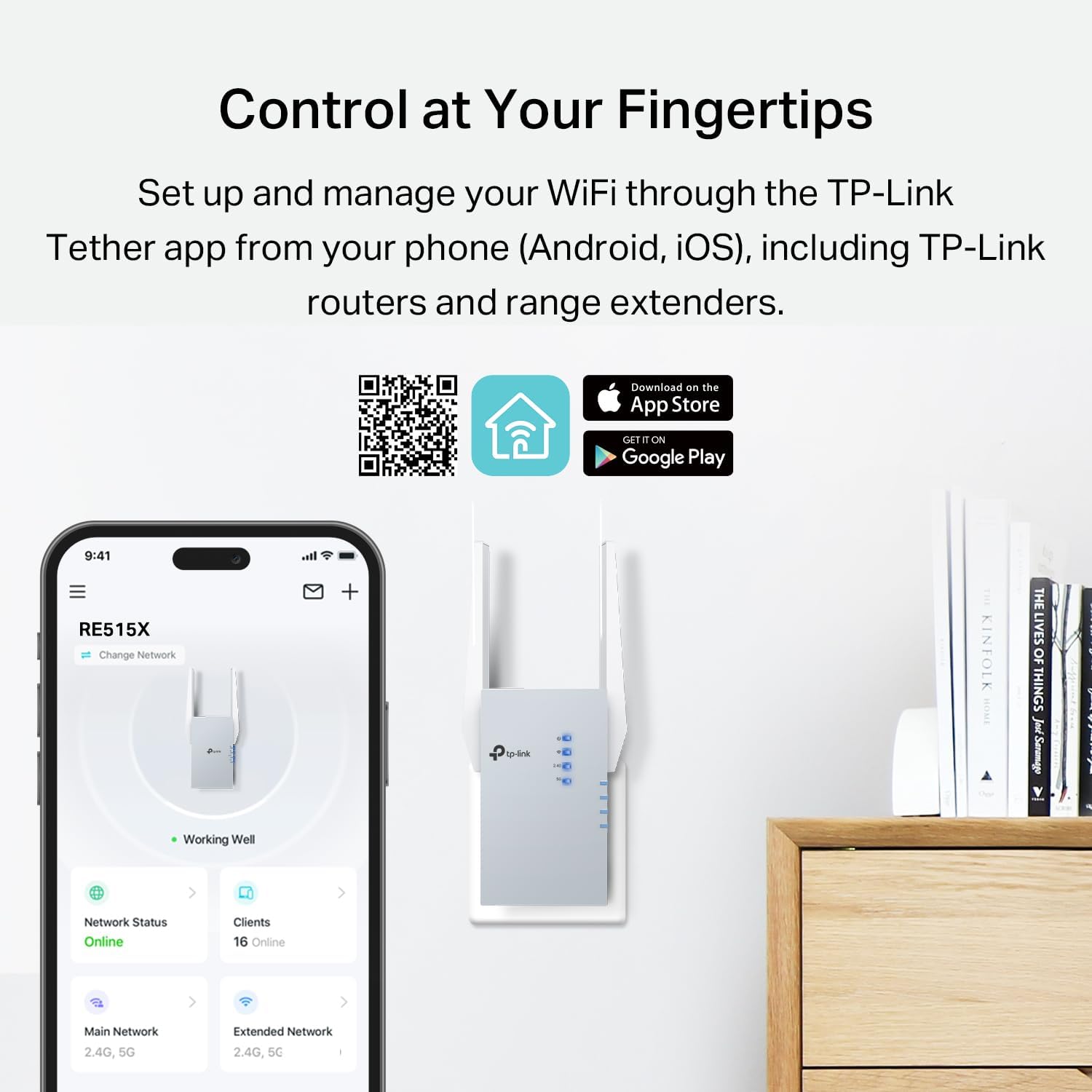 Detalle 2 de TP-Link WiFi 6 range extender RE515X