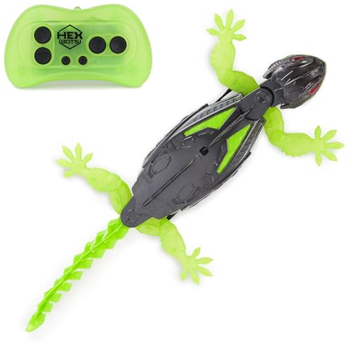 Thumbnail 6 de HEX BOTS Wallcrawler Gecko, robot reptante con mando y luces para trepar por paredes (juguete 4 años+)