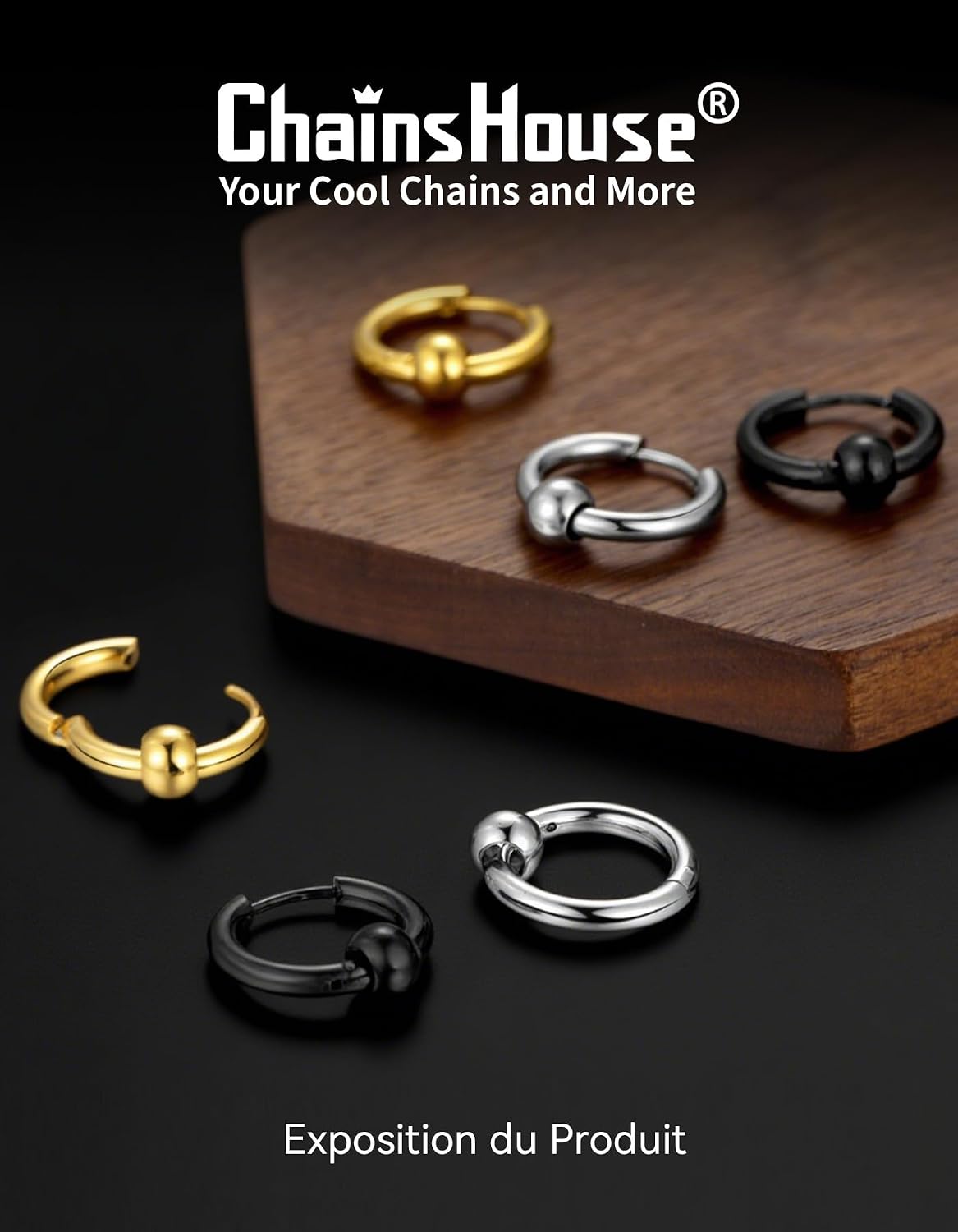 Thumbnail 5 de ChainsHouse Petit Créole 12 mm boucles d'oreilles