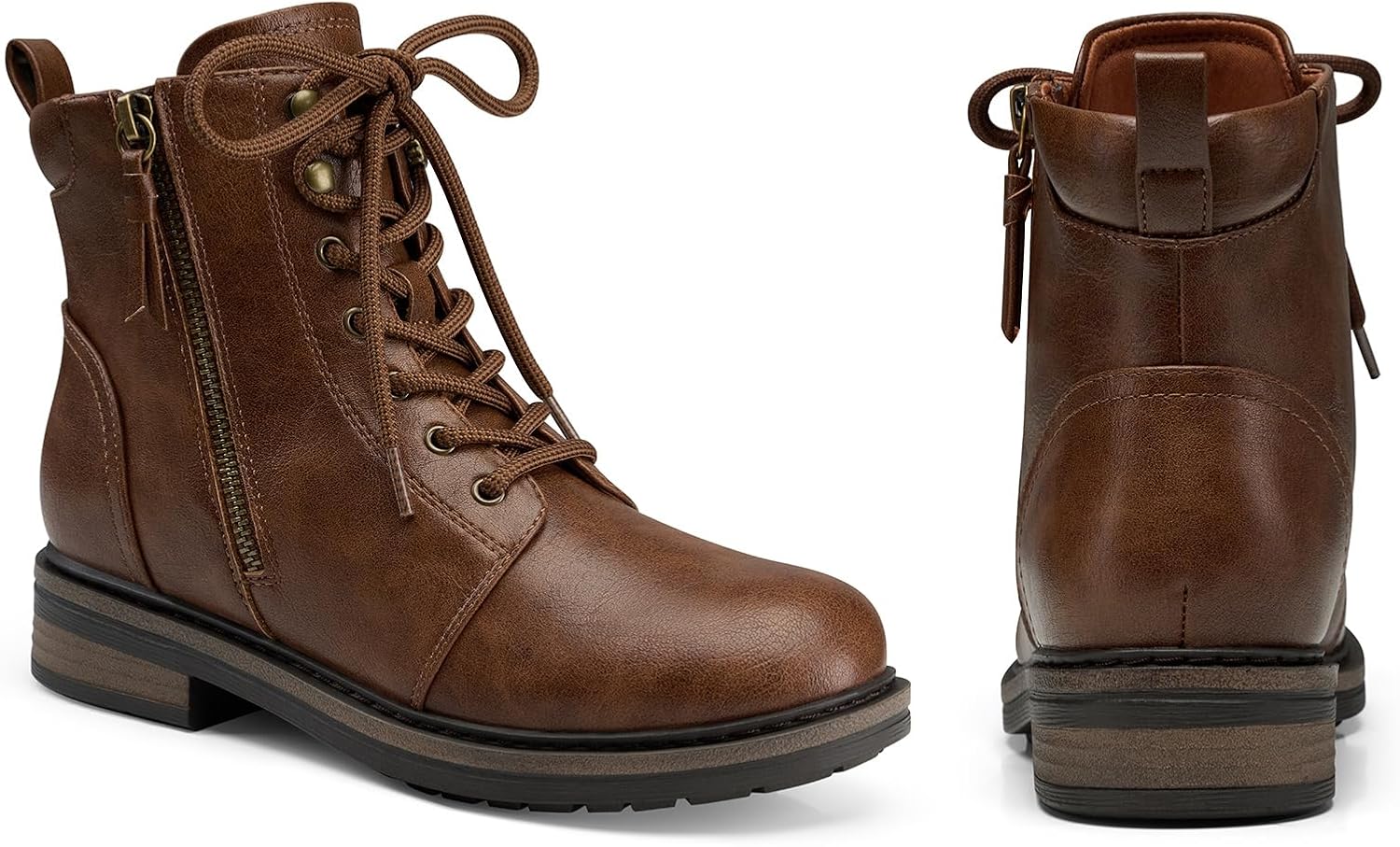 Detalle de SHIBEVER Women's Ankle Boots with 1.26-Inch Heel