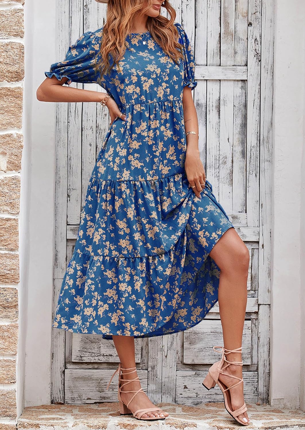 Thumbnail 4 de PRETTYGARDEN Summer Dress: Floral Boho Midi for Women, 2026 Collection