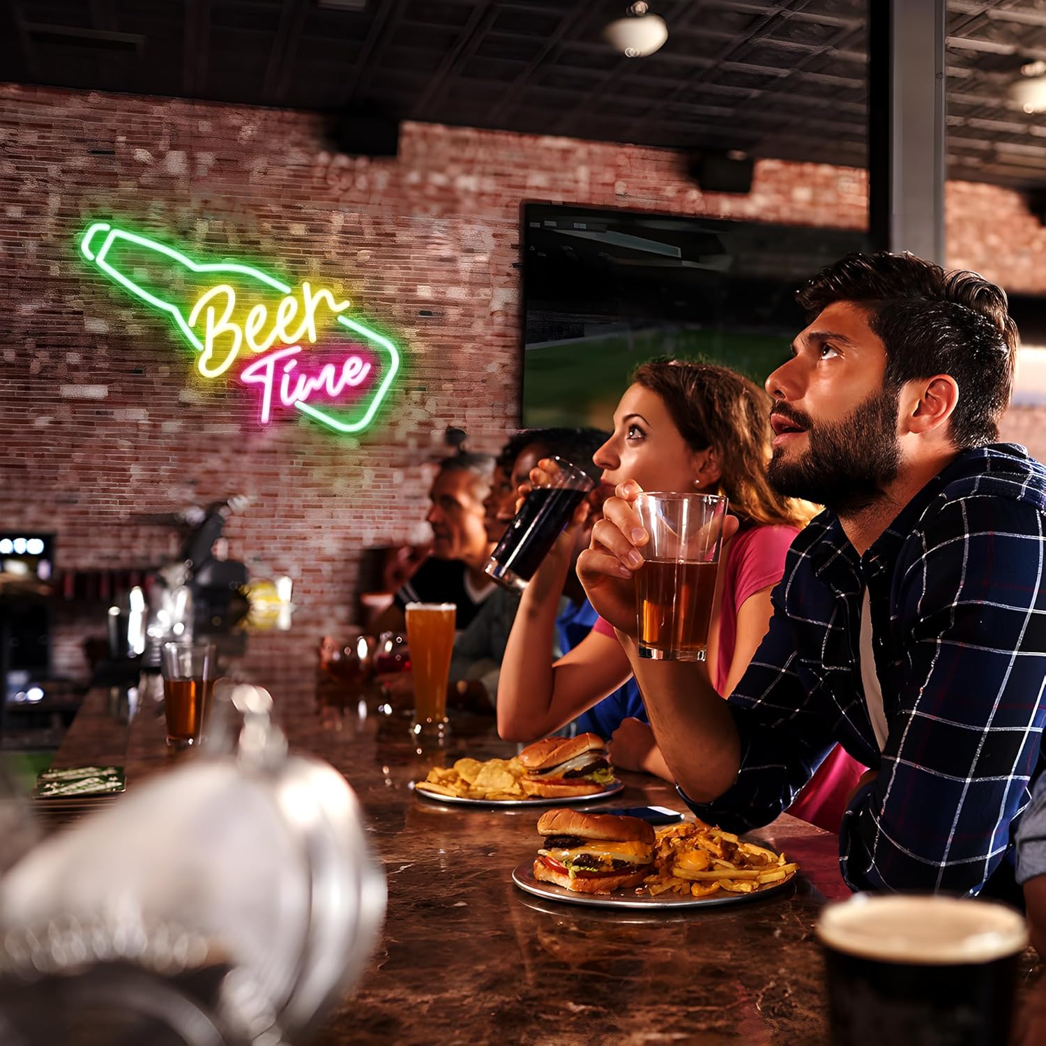 Thumbnail 5 de Kavaas Beer Time Neon Sign 16.9" x 7.6