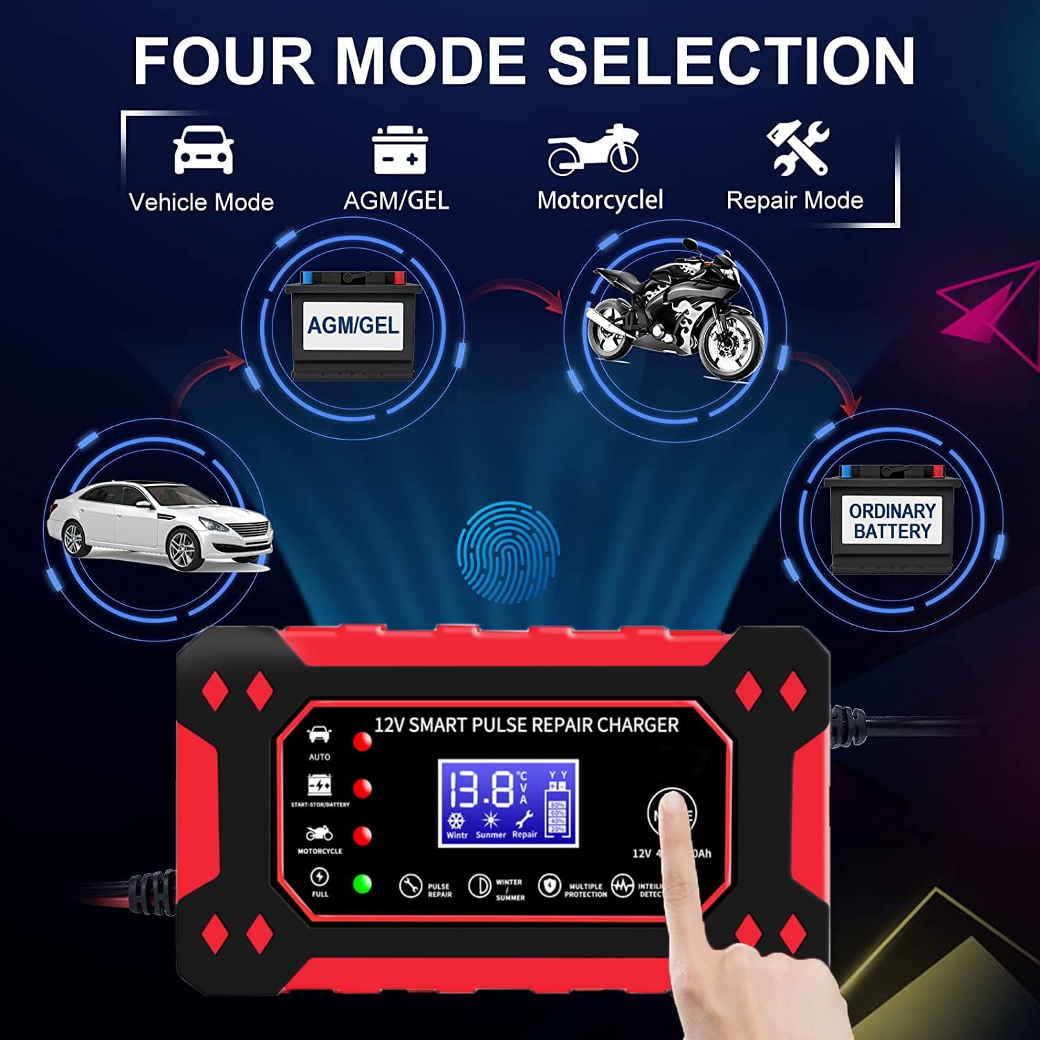 Thumbnail 1 de Car Battery Charger 12V 6-Amp Smart Charger