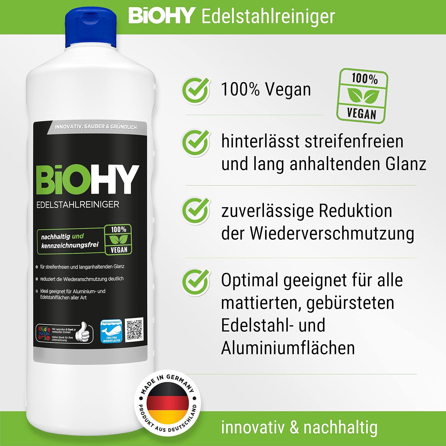 Thumbnail 6 de BiOHY zestaw środków czyszczących z dozownikiem, 8 × 1 l, bez mikroplastiku
