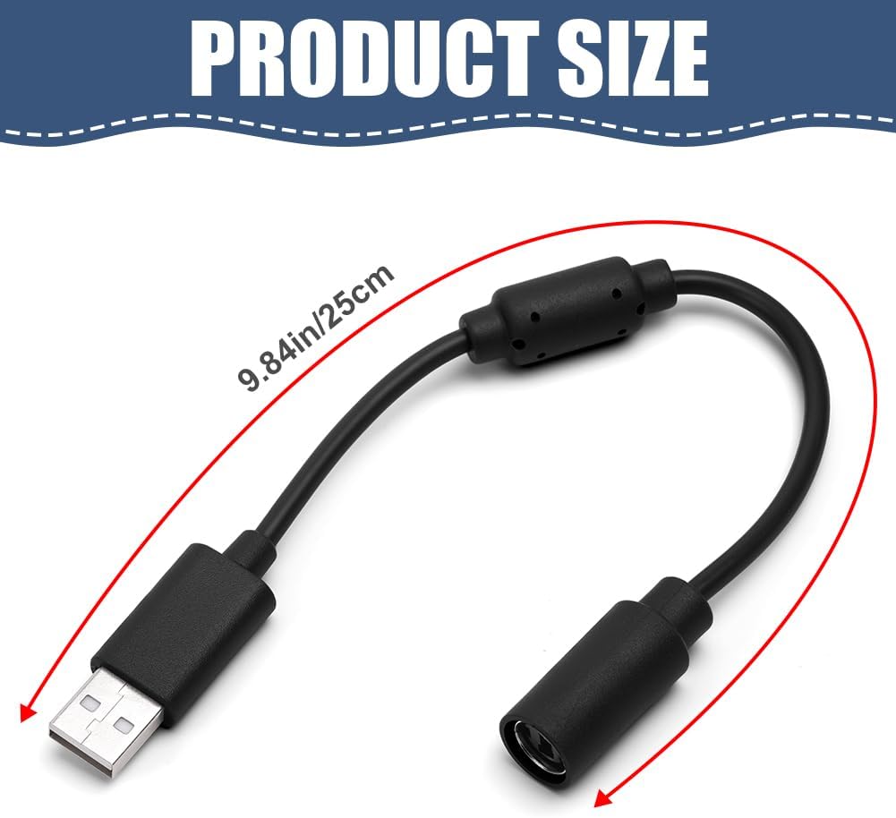 Detalle de AXFEE USB Breakaway Cable for Xbox: Replacement Dongle for Xbox 360 & PC