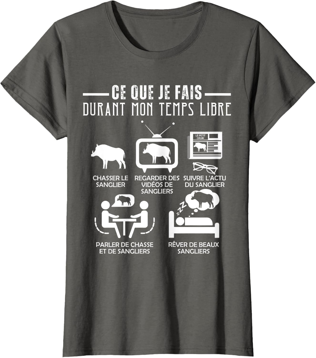 Detalle 1 de T-Shirt Chasse Sanglier